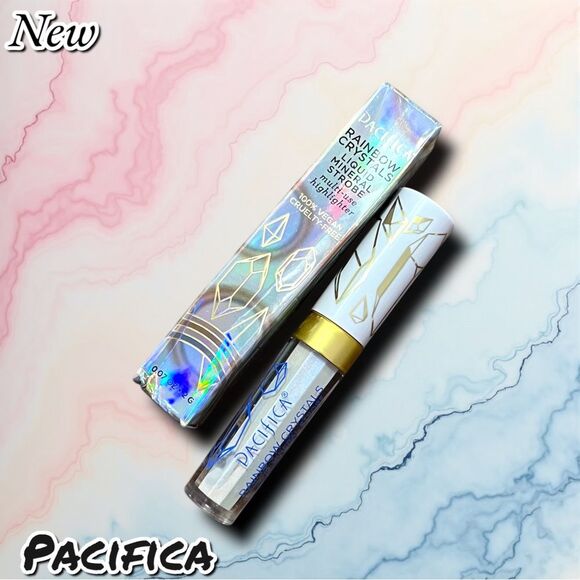 New NIB Pacifica RAINBOW CRYSTALS Liquid Mineral Strobe Multi-Use Highlighter - - Picture 1 of 5